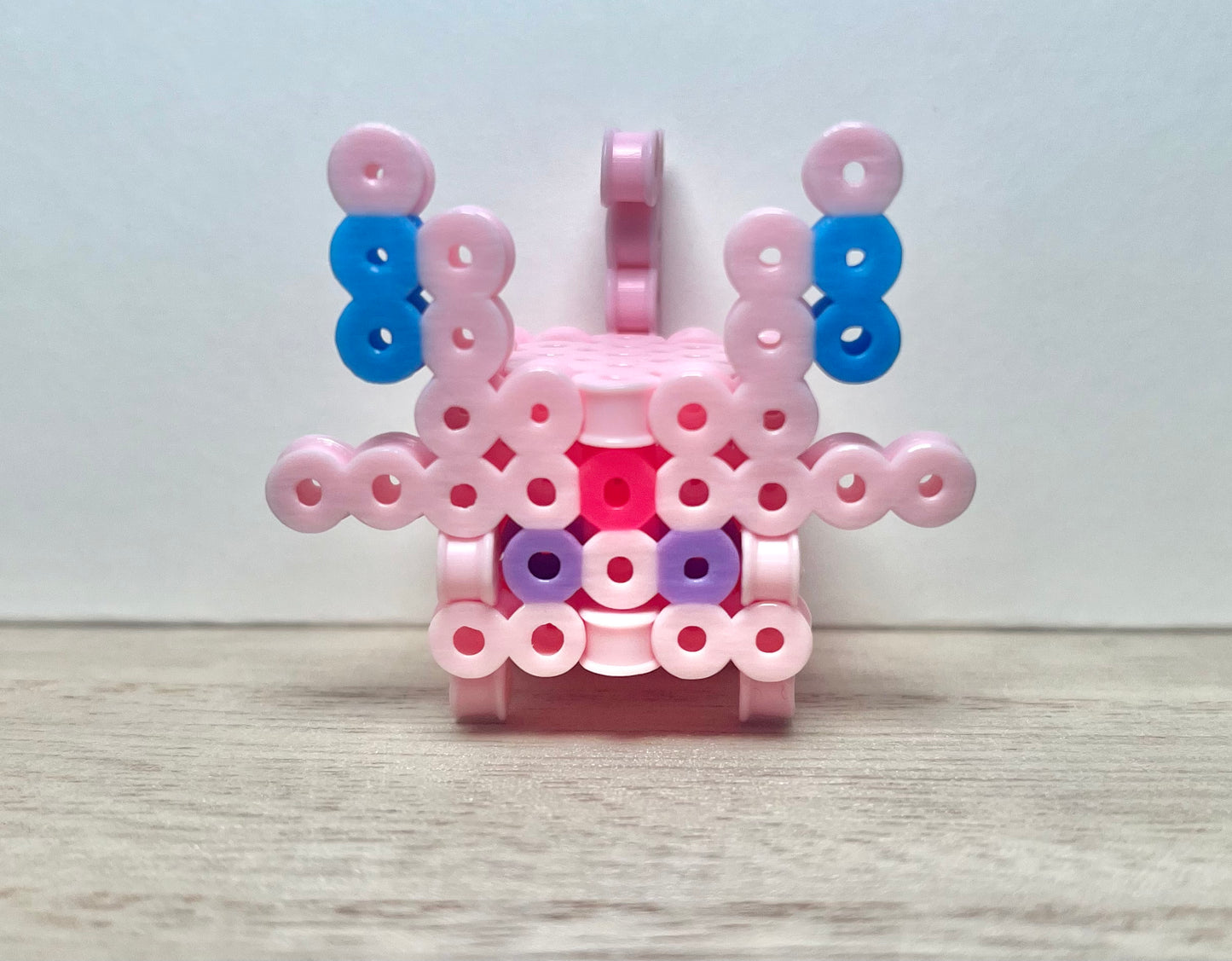 3D Pink Sun Cat Pixel Art Puzzle