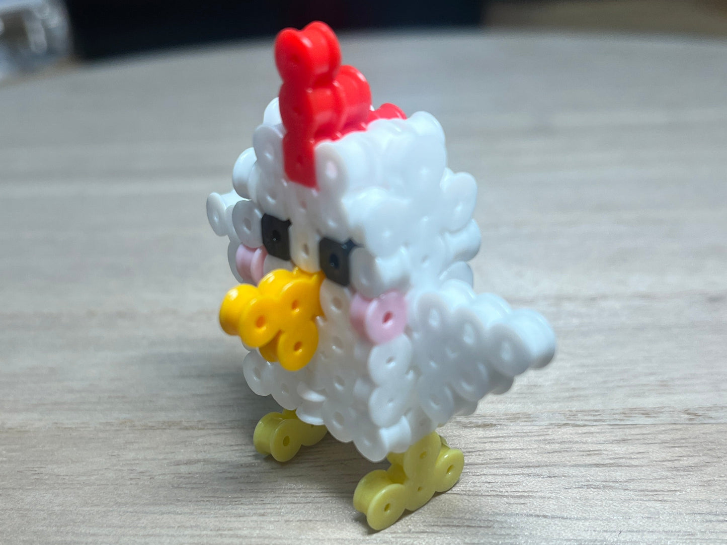 3D Chicken Pixel Art Puzzle Toy