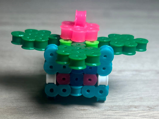 3D Dinosaur/Frog Hybrid Pixel Art Puzzle