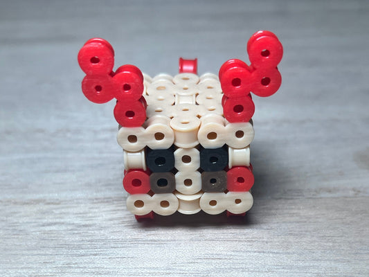 3D Red-Eared Rabbit Pixel Art Puzzle